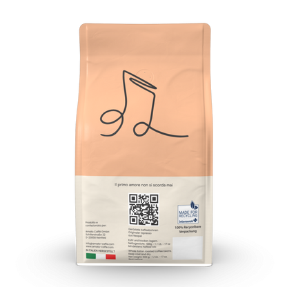 Santos Mogiana 100% Arabica: mild-fruchtig und vollmundiger Geschmack | 100% recycelbare Verpackung