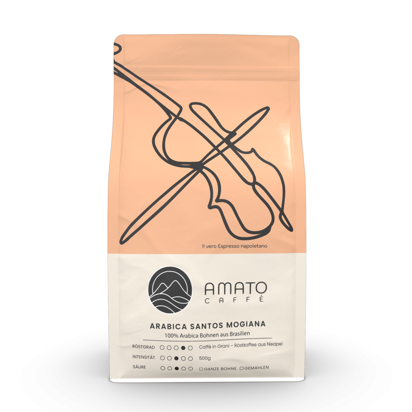 Santos Mogiana 100% Arabica: mild-fruchtig und vollmundiger Geschmack | 100% recycelbare Verpackung